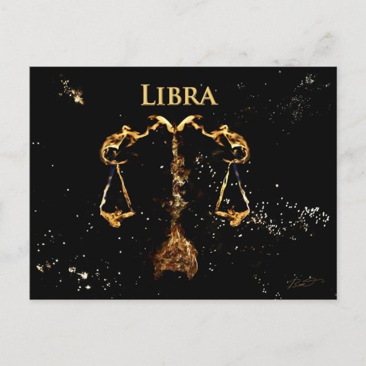 Libra - Postkarte (Vorderseite)