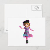 Libra Postkarte (Vorne/Hinten)