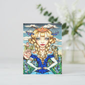 Libra Postkarte (Stehend Vorderseite)
