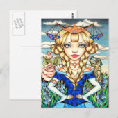 Libra Postkarte (Vorne/Hinten)