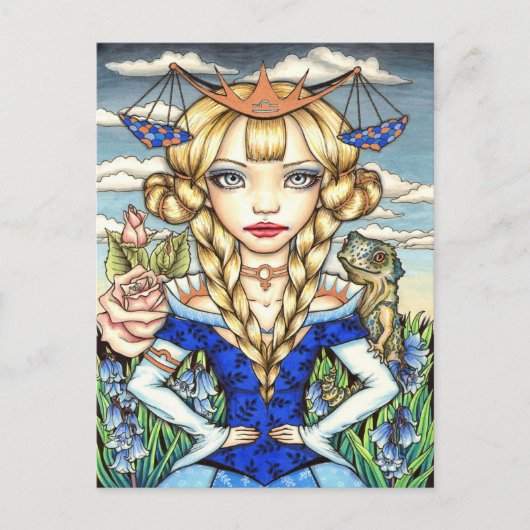 Libra Postkarte (Vorderseite)