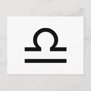 Libra Postkarte