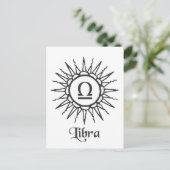 Libra Postkarte (Stehend Vorderseite)