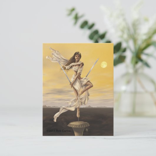 Libra Postkarte (Stehend Vorderseite)