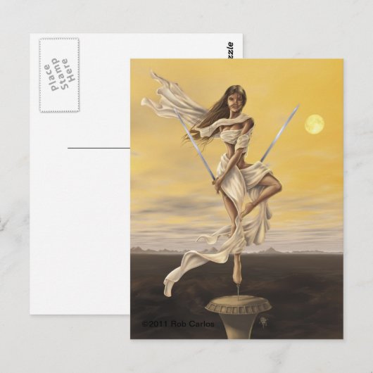 Libra Postkarte (Vorne/Hinten)