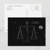 Libra Postkarte (Vorne/Hinten)