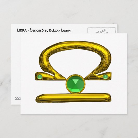 LIBRA, Postkarte (Vorne/Hinten)