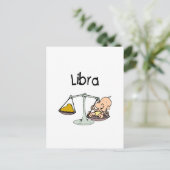 Libra Postkarte (Stehend Vorderseite)