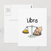 Libra Postkarte (Vorne/Hinten)