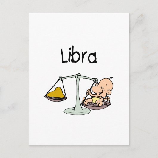 Libra Postkarte (Vorderseite)