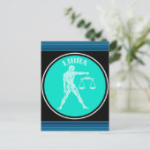 Libra Postkarte (Stehend Vorderseite)