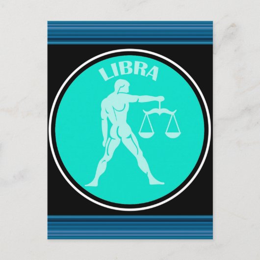 Libra Postkarte (Vorderseite)