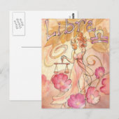 Libra Postkarte (Vorne/Hinten)