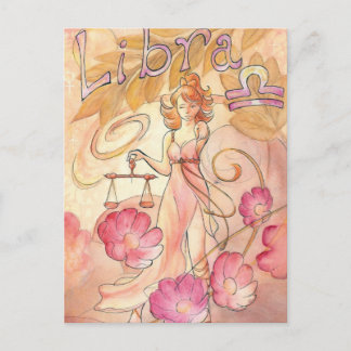 Libra Postkarte