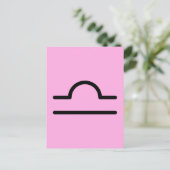 Libra Postkarte (Stehend Vorderseite)