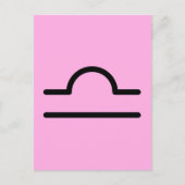 Libra Postkarte (Vorderseite)