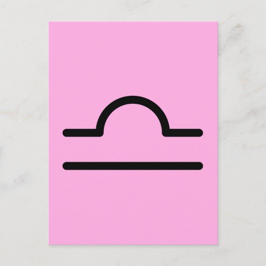 Libra Postkarte (Vorderseite)
