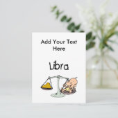 Libra Postkarte (Stehend Vorderseite)