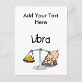 Libra Postkarte (Vorderseite)