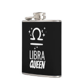 Libra Queen Vinyl Wrapped Flask Flachmann (Links)