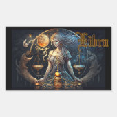 Libra Rechteckiger Aufkleber (Vorderseite)