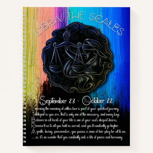 Libra Recipe Journal Notizblock (Vorderseite)