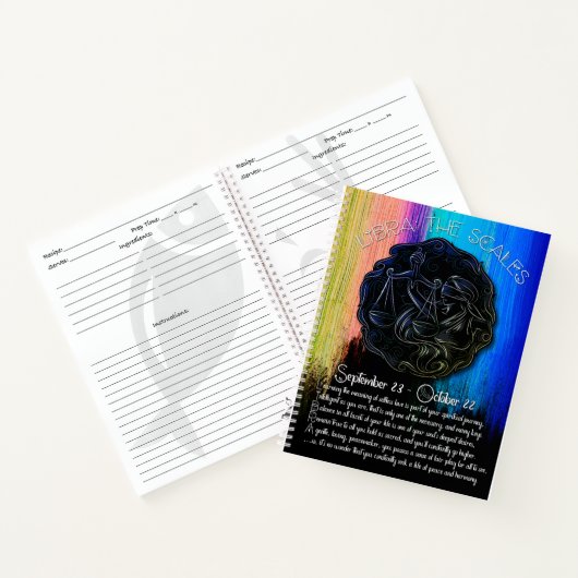 Libra Recipe Journal Notizblock (Innenseite)