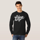 Libra Retro Zodiac Sign u2013 Astrology u2013 Horo T-Shirt (Vorne ganz)