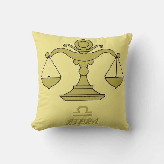 Libra Reversible Throw Pillow Kissen (Vorderseite)