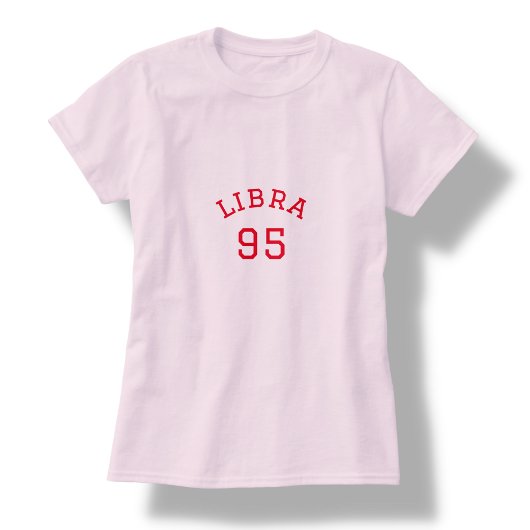 Libra | Rosa Geburtstag T-Shirt