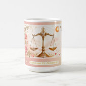 Libra Rose Art Nouveau Tasse (Mittel)