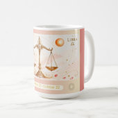 Libra Rose Art Nouveau Tasse (VorderseiteRechts)