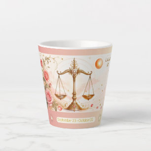 Libra-Rosen Art Nouveau kleine Latte-Tasse Milchtasse