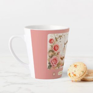 Libra-Rosen Art Nouveau kleine Latte-Tasse Milchtasse