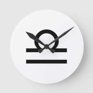 Libra Runde Wanduhr