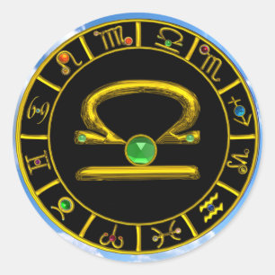 LIBRA RUNDER AUFKLEBER