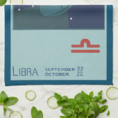 Libra Scale Constellation Vintag Zodiac Astrologie Geschirrtuch (Gefaltet)