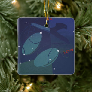 Libra Scale Constellation Vintag Zodiac Astrologie Keramikornament