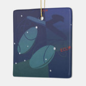 Libra Scale Constellation Vintag Zodiac Astrologie Keramikornament (Links)