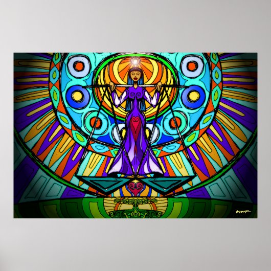 Libra Scales (Balance & Gerechtigkeit) Poster (Vorne)