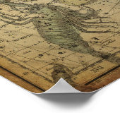 Libra Scales Constellation Star Map Scorpio Nov Poster (Ecke)
