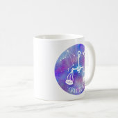 Libra Scales Constellation Stars Geburtsname Kaffeetasse (VorderseiteRechts)