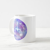 Libra Scales Constellation Stars Geburtsname Kaffeetasse (Vorderseite Links)