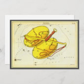 Libra Scales Vintag Constellation Urania Mirror Einladung (Vorne/Hinten)