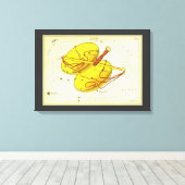 Libra Scales Vintag Constellation Urania Mirror Leinwanddruck (Insitu (Holzboden))