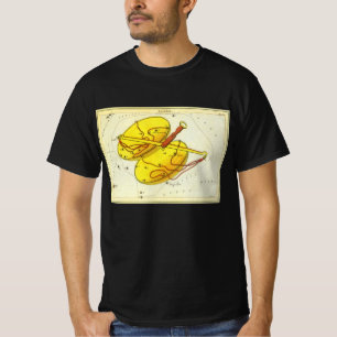 Libra Scales Vintag Constellation Urania Mirror T-Shirt