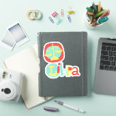 Libra, Scales Zodiac Contour Aufkleber (iPad Hülle)