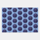 Libra Scales Zodiac Sign Design Geschenkpapier Set (Vorderseite 2)