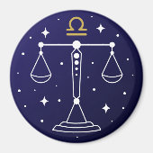 Libra Scales Zodiac Sign Magnet (Vorne)
