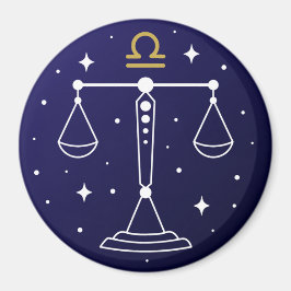 Libra Scales Zodiac Sign Magnet